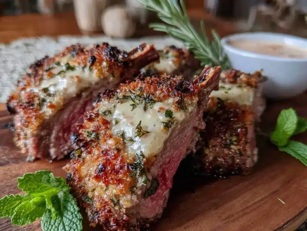herb crusted lamb chops - featured image