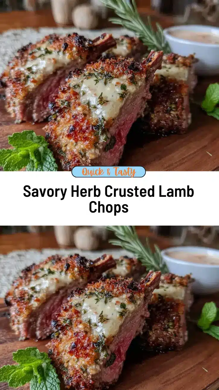 herb crusted lamb chops recipe