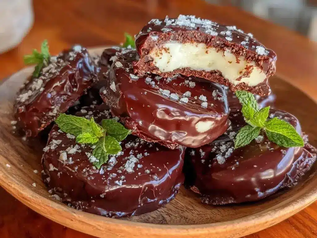 homemade peppermint patties recipe - featured image