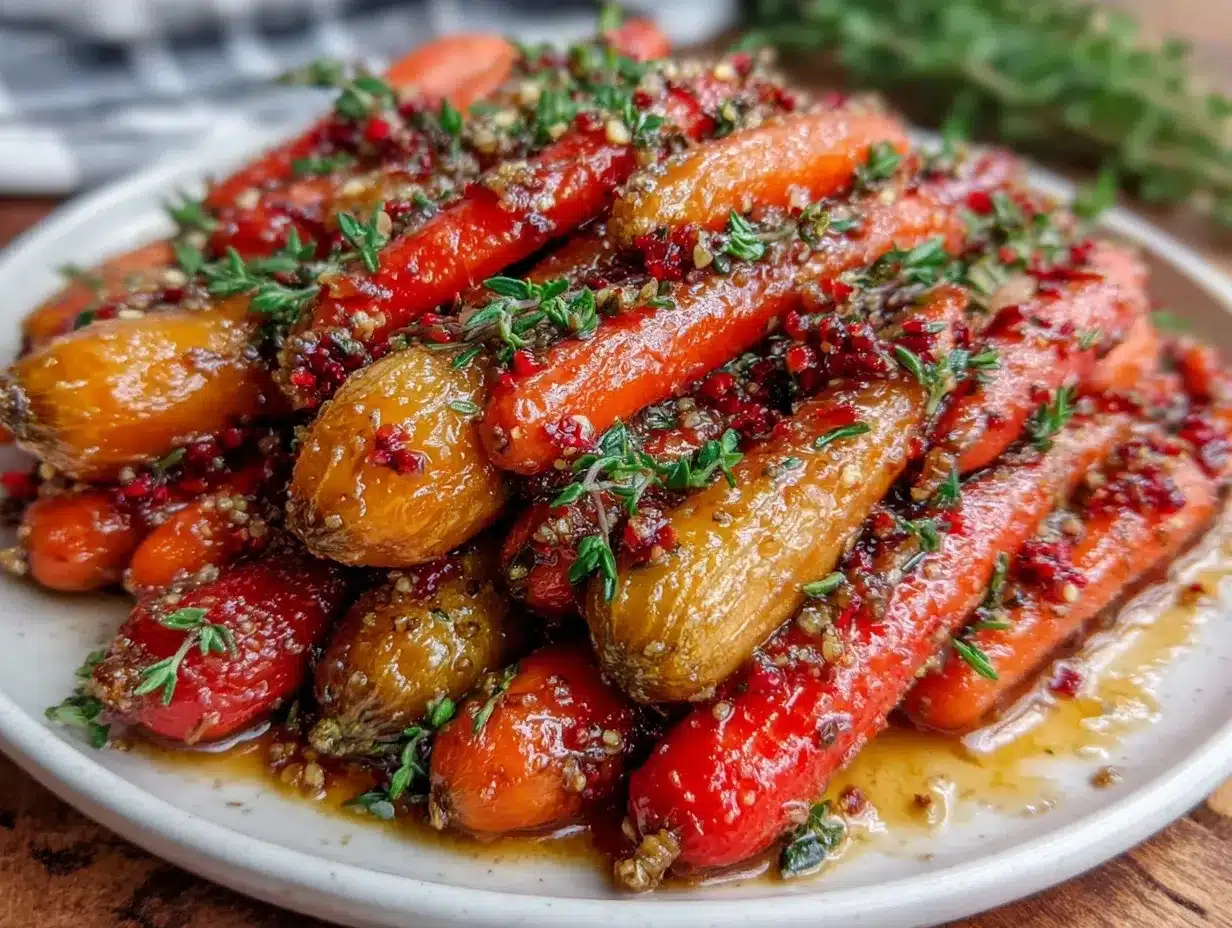 honey glazed carrots with thyme preparation steps