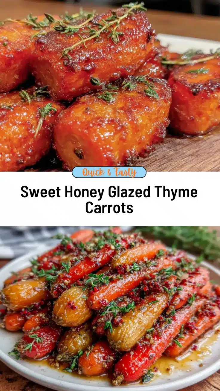 honey glazed carrots with thyme recipe