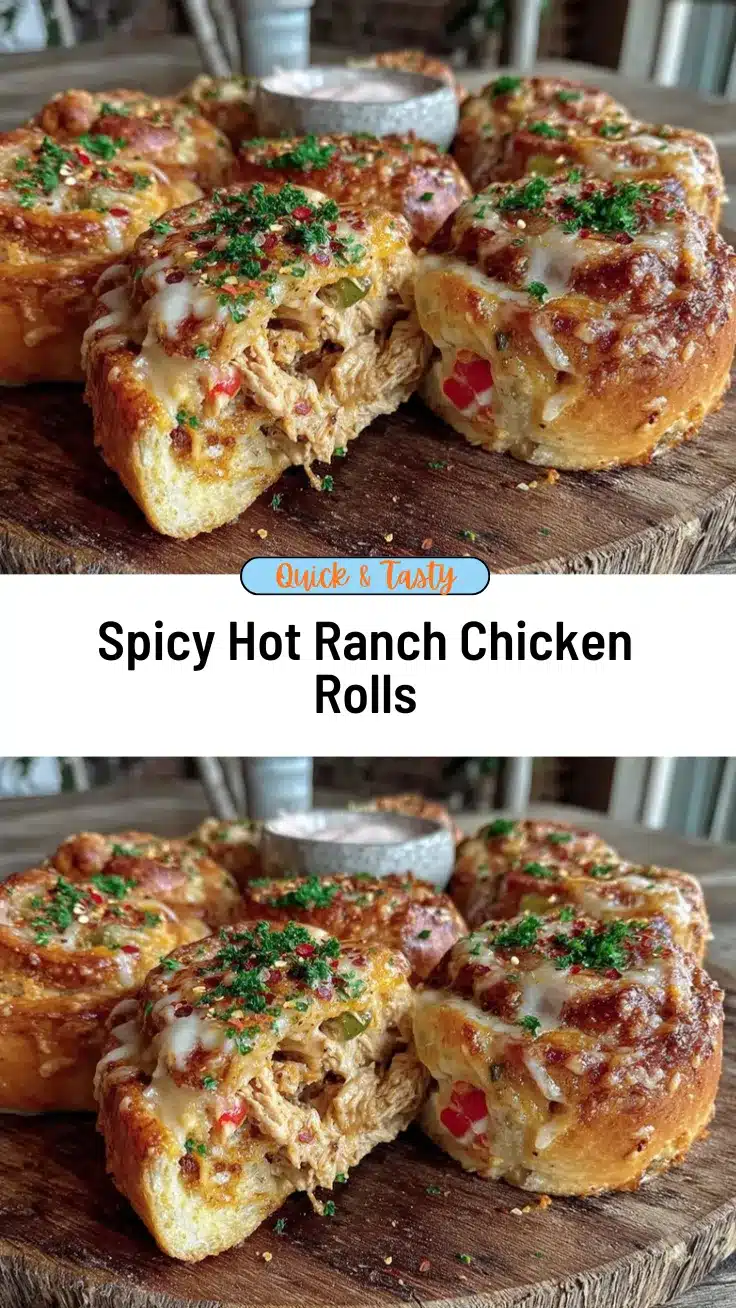 Hot Ranch Chicken Pizza Rolls recipe