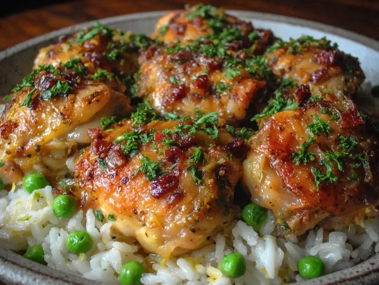 Instant Pot chicken and rice recipe preparation steps