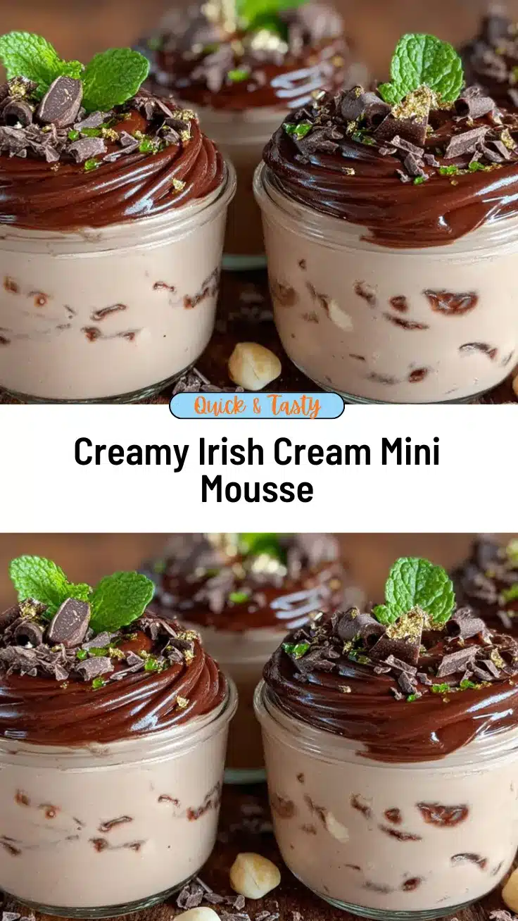 irish cream mini mousse jars recipe
