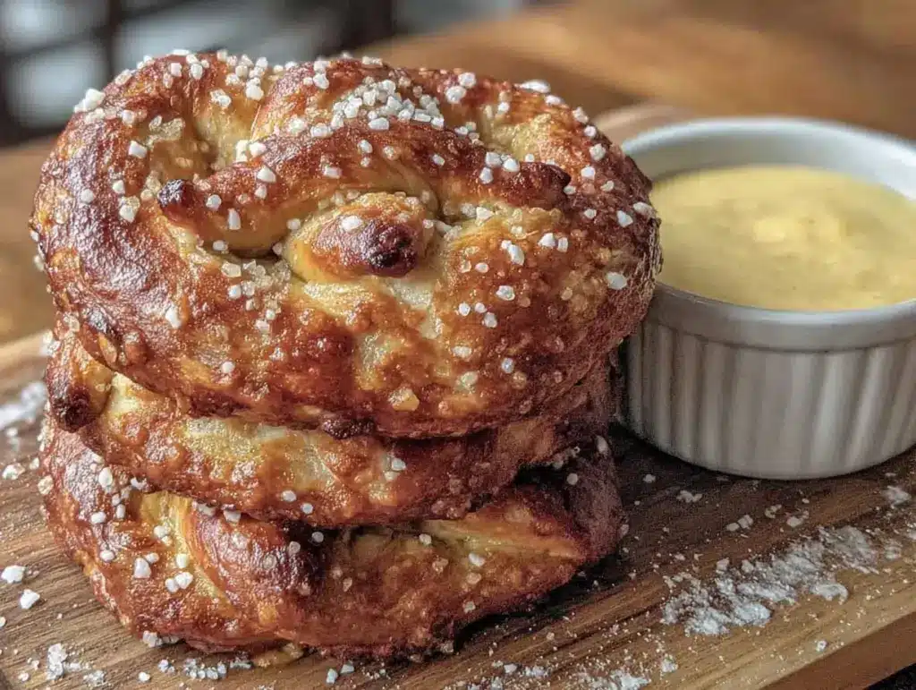 jumbo soft pretzels recipe - featured image