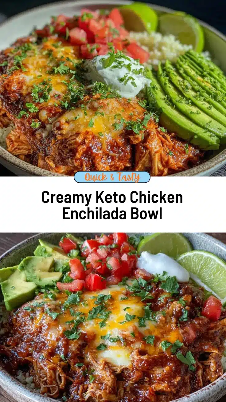keto chicken enchilada bowl recipe