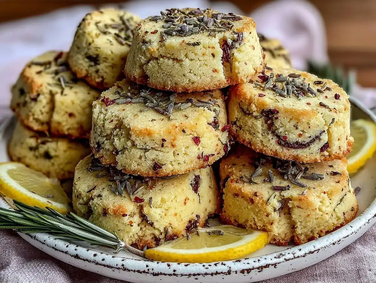 lemon lavender shortbread cookies preparation steps