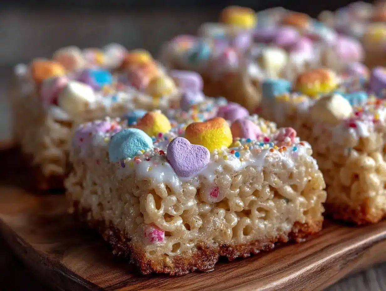 Lucky Charms Rice Krispie Treats preparation steps