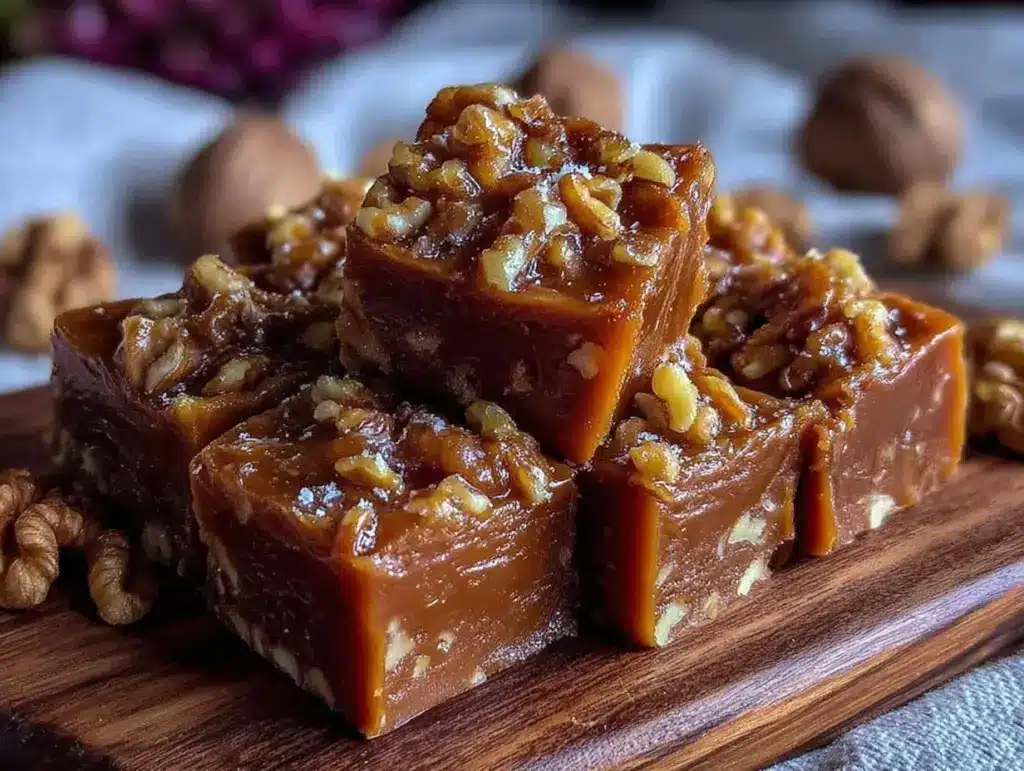 maple walnut fudge recipe - featured image
