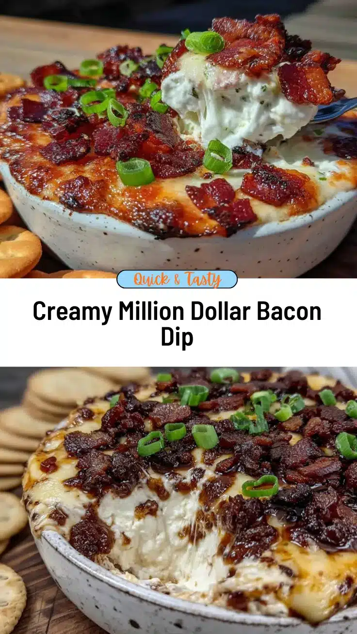 million dollar dip with bacon and green onions recipe