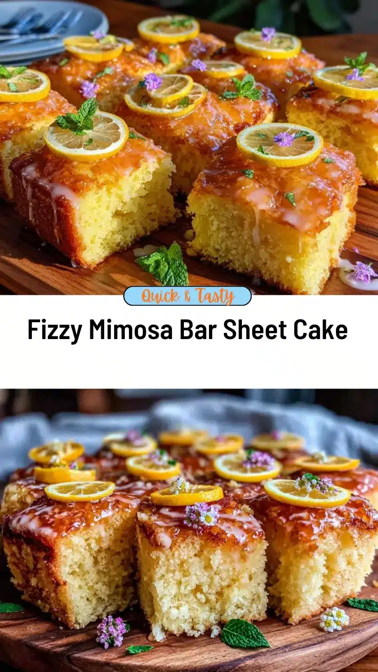 mimosa bar sheet cake recipe