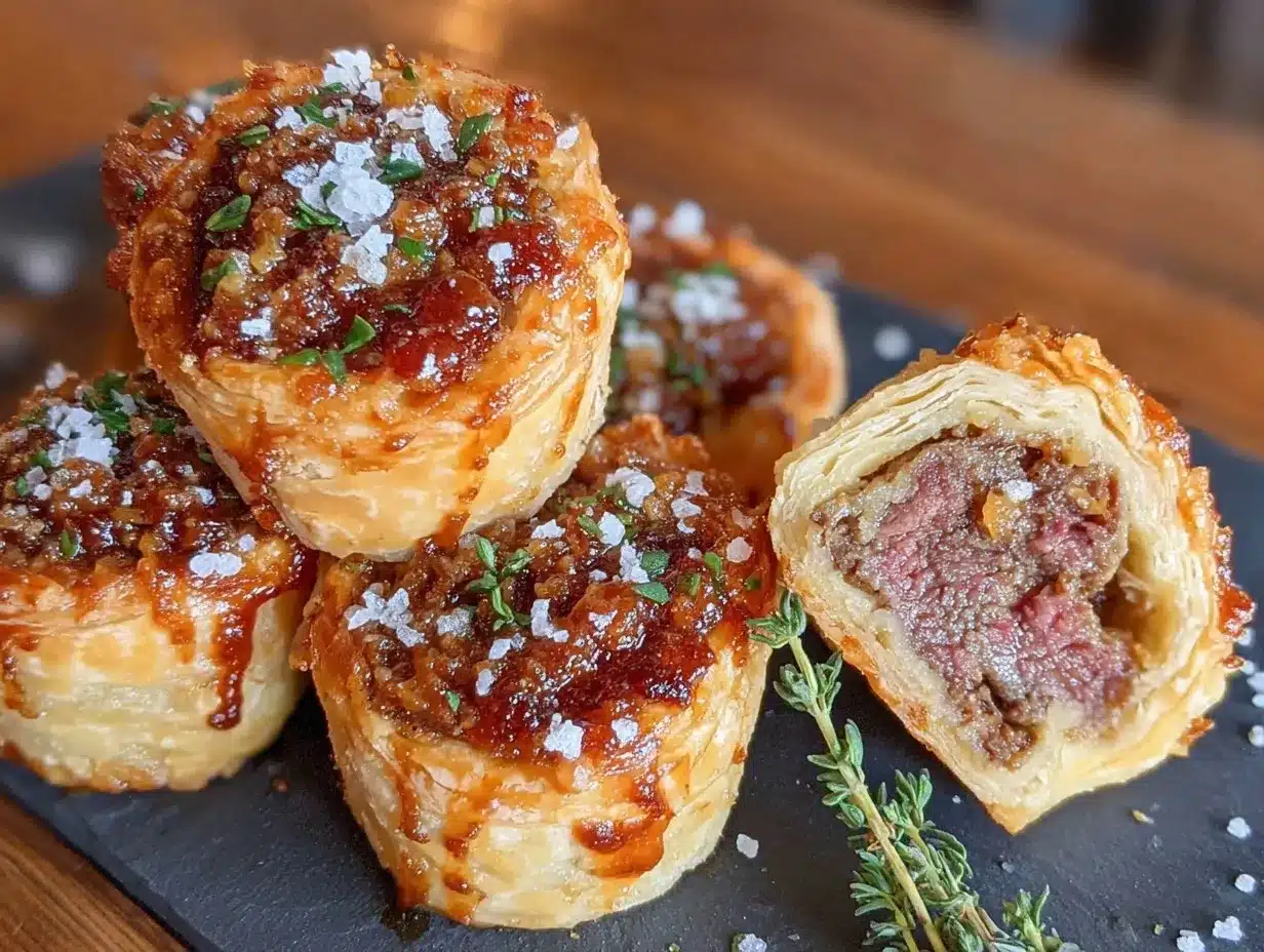 mini beef Wellington bites preparation steps