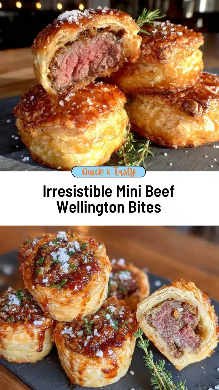 mini beef Wellington bites recipe