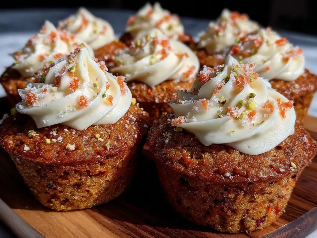 mini carrot cake cupcakes - featured image