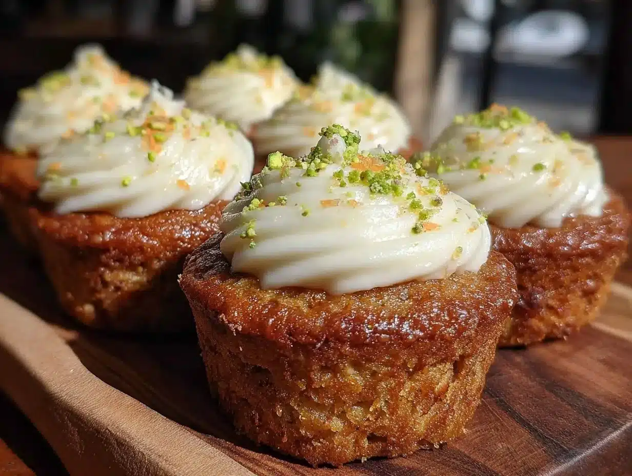 mini carrot cake cupcakes preparation steps
