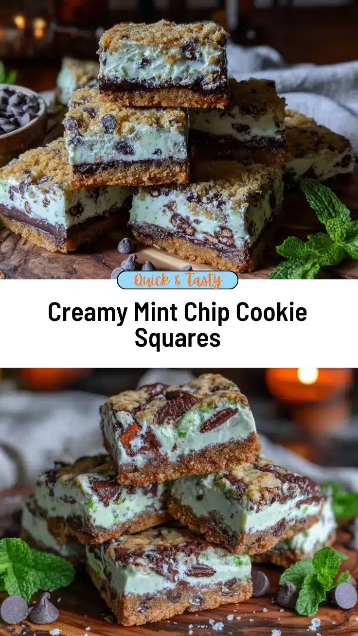 mint chip cookie ice cream squares recipe