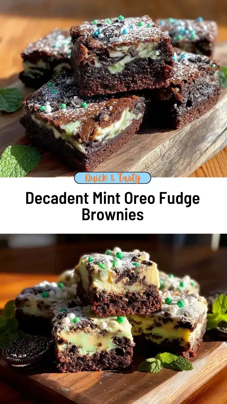 mint oreo fudge brownies recipe