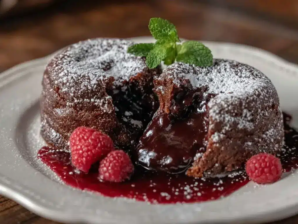 molten chocolate lava cakes - featured image