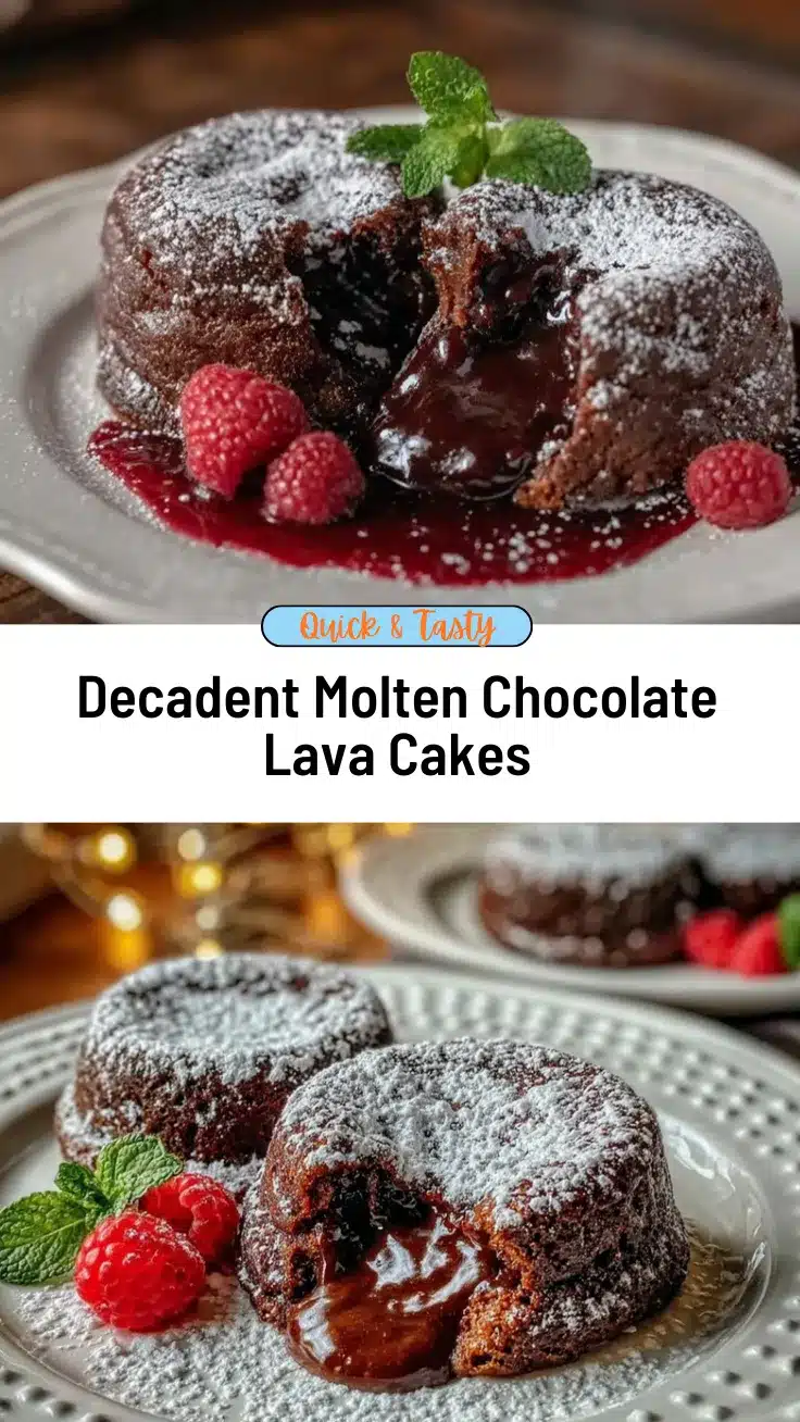 molten chocolate lava cakes recipe