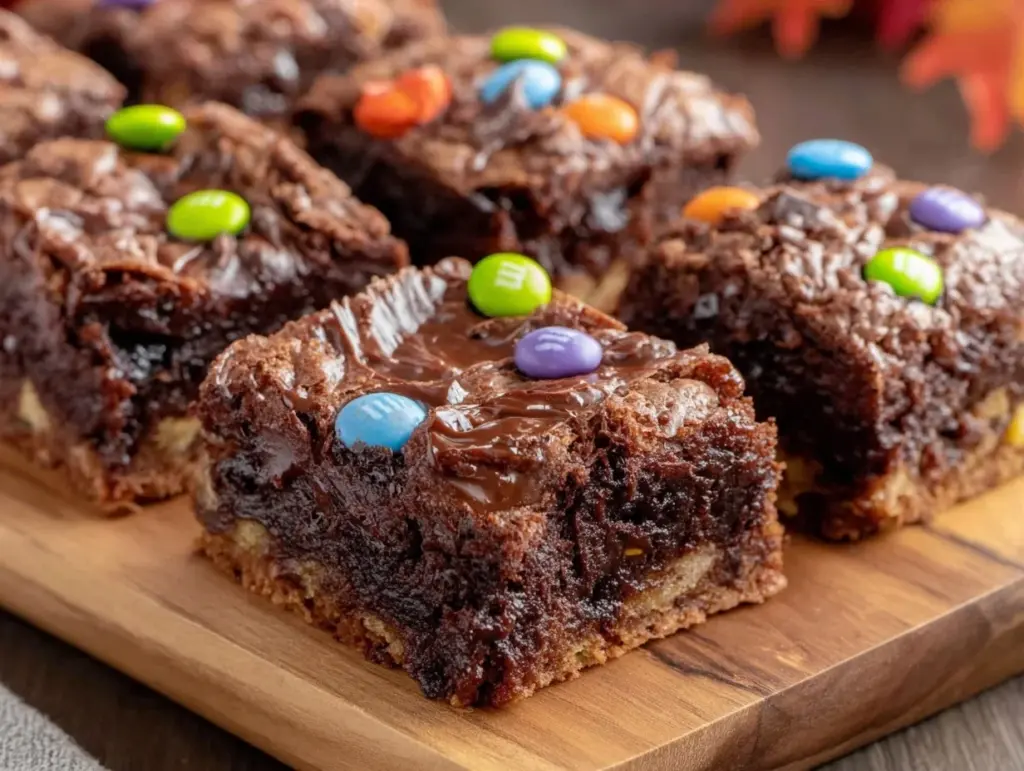 monster mash brownie cookie bars - featured image