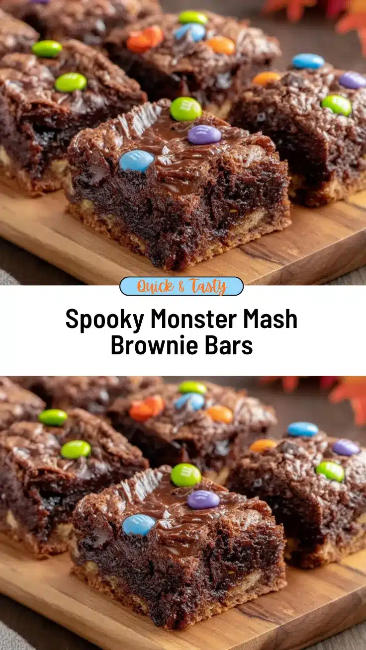 monster mash brownie cookie bars recipe
