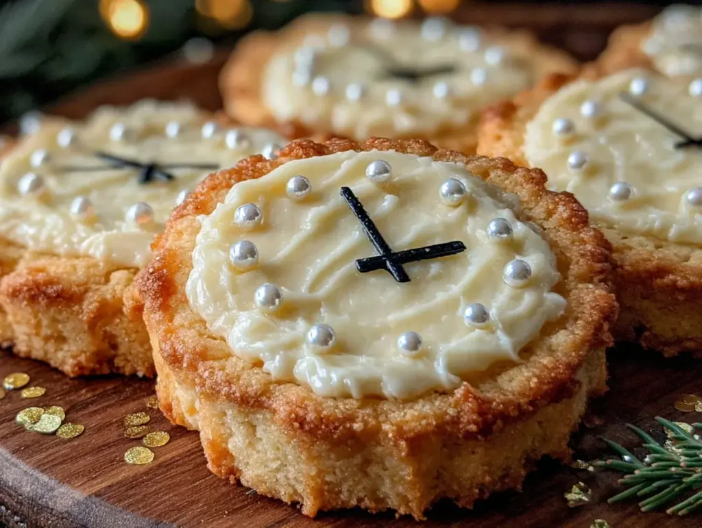 new years clock cookies - featured image