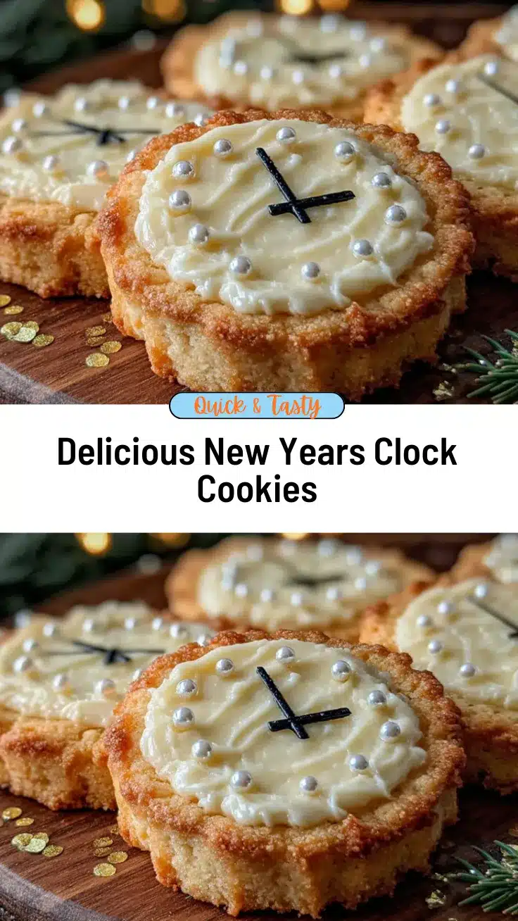 new years clock cookies recipe