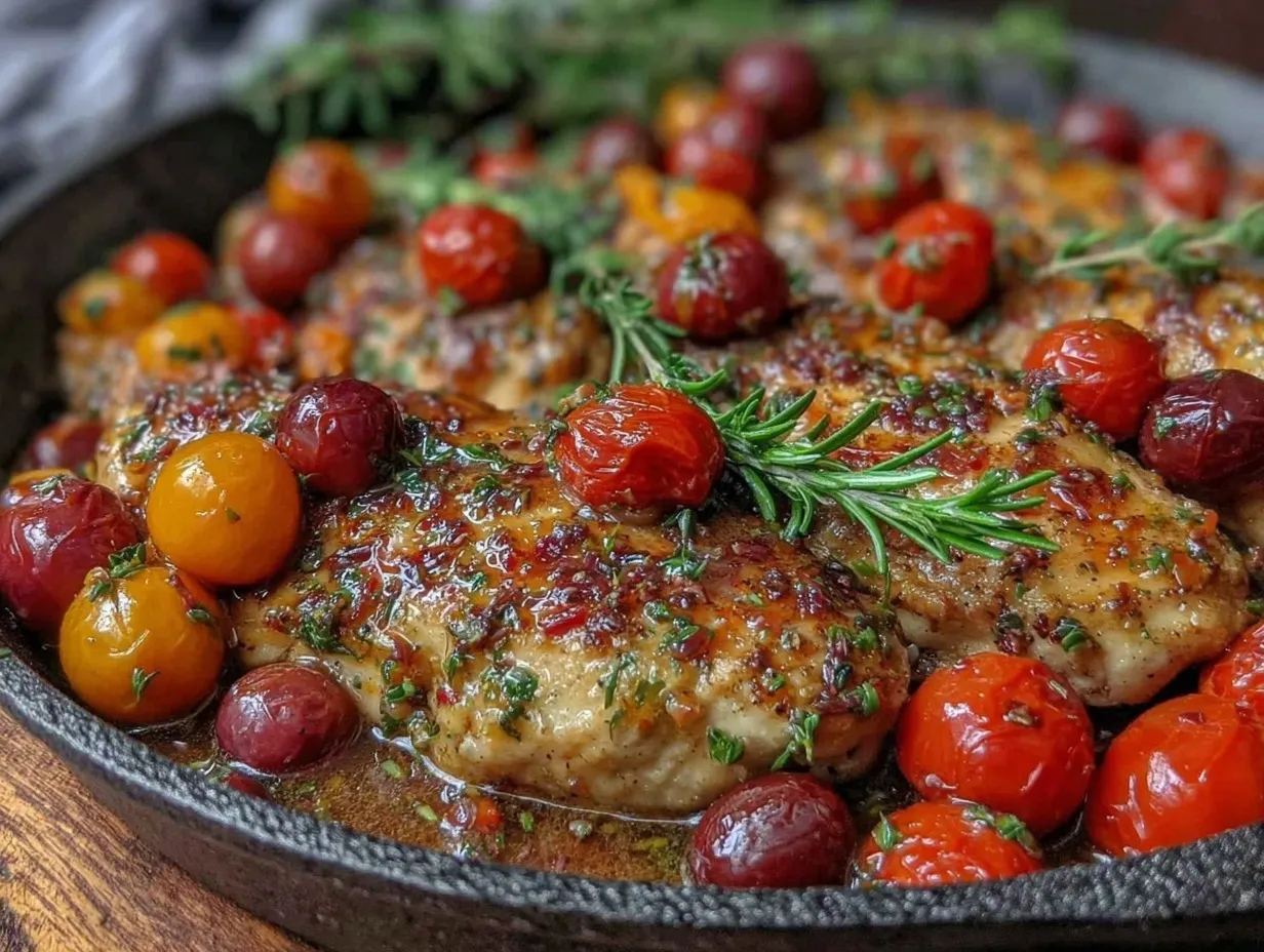 one-pan balsamic chicken preparation steps