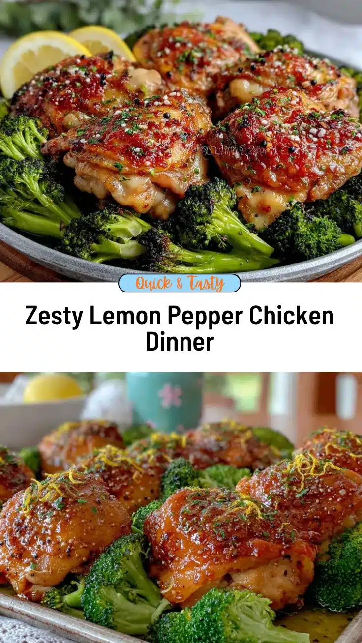 one-pan lemon pepper chicken and broccoli recipe