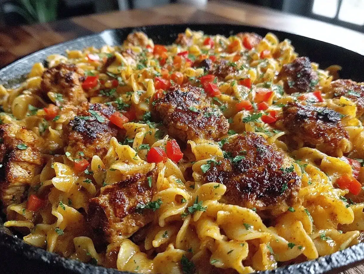one-pot cajun chicken pasta preparation steps