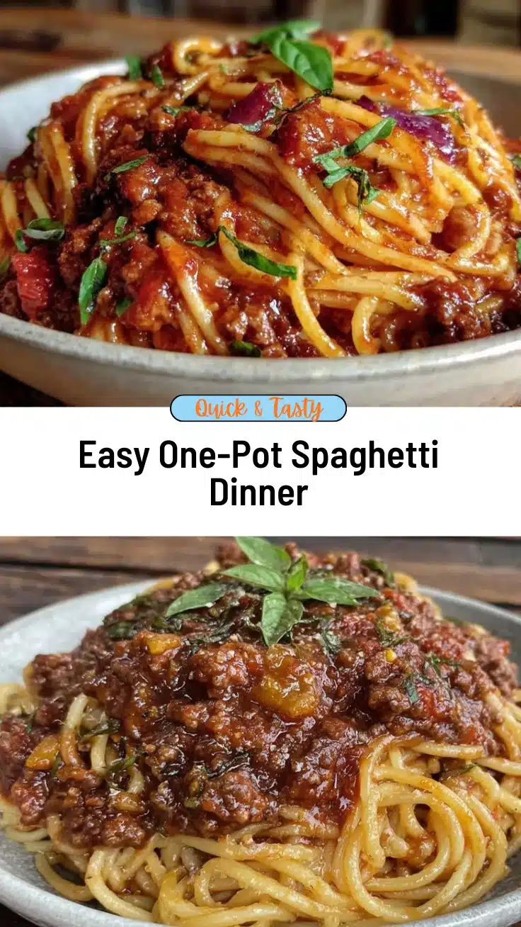 one-pot spaghetti with meat sauce recipe