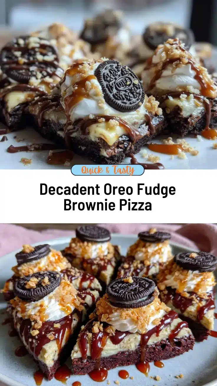 Oreo fudge brownie pizza recipe