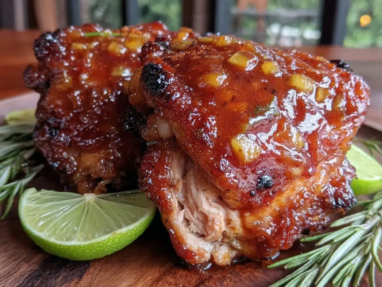oven baked bbq chicken thighs preparation steps