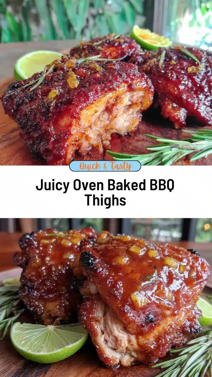oven baked bbq chicken thighs recipe