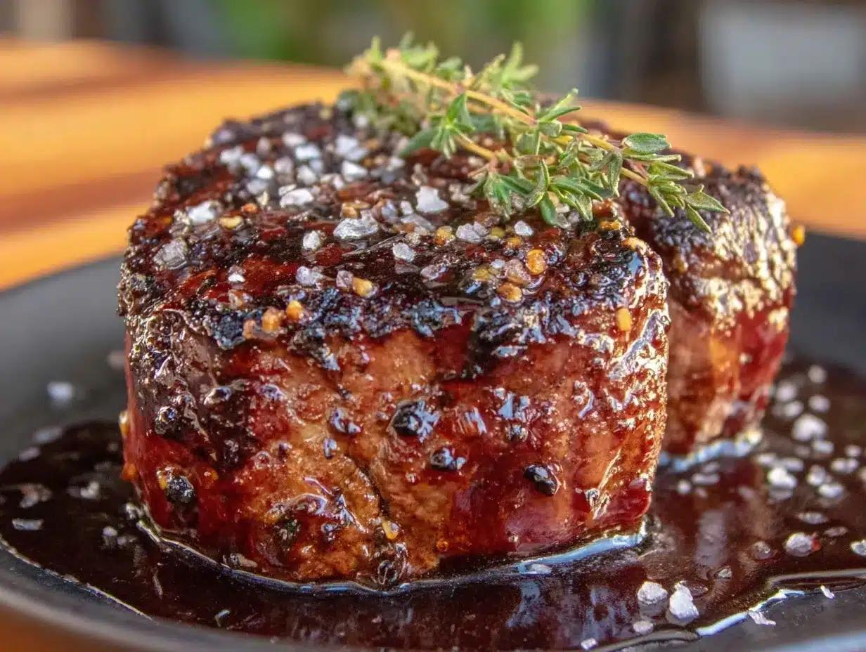 pan-seared filet mignon preparation steps