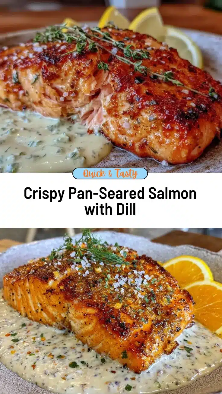 pan-seared salmon with dill cream sauce recipe