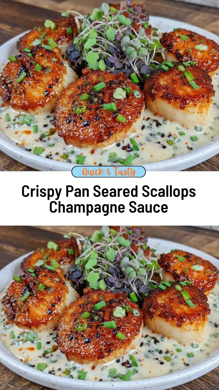 pan seared scallops recipe with champagne sauce recipe