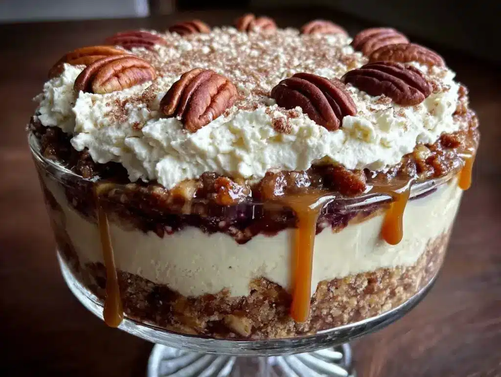 pecan pie cheesecake trifle - featured image