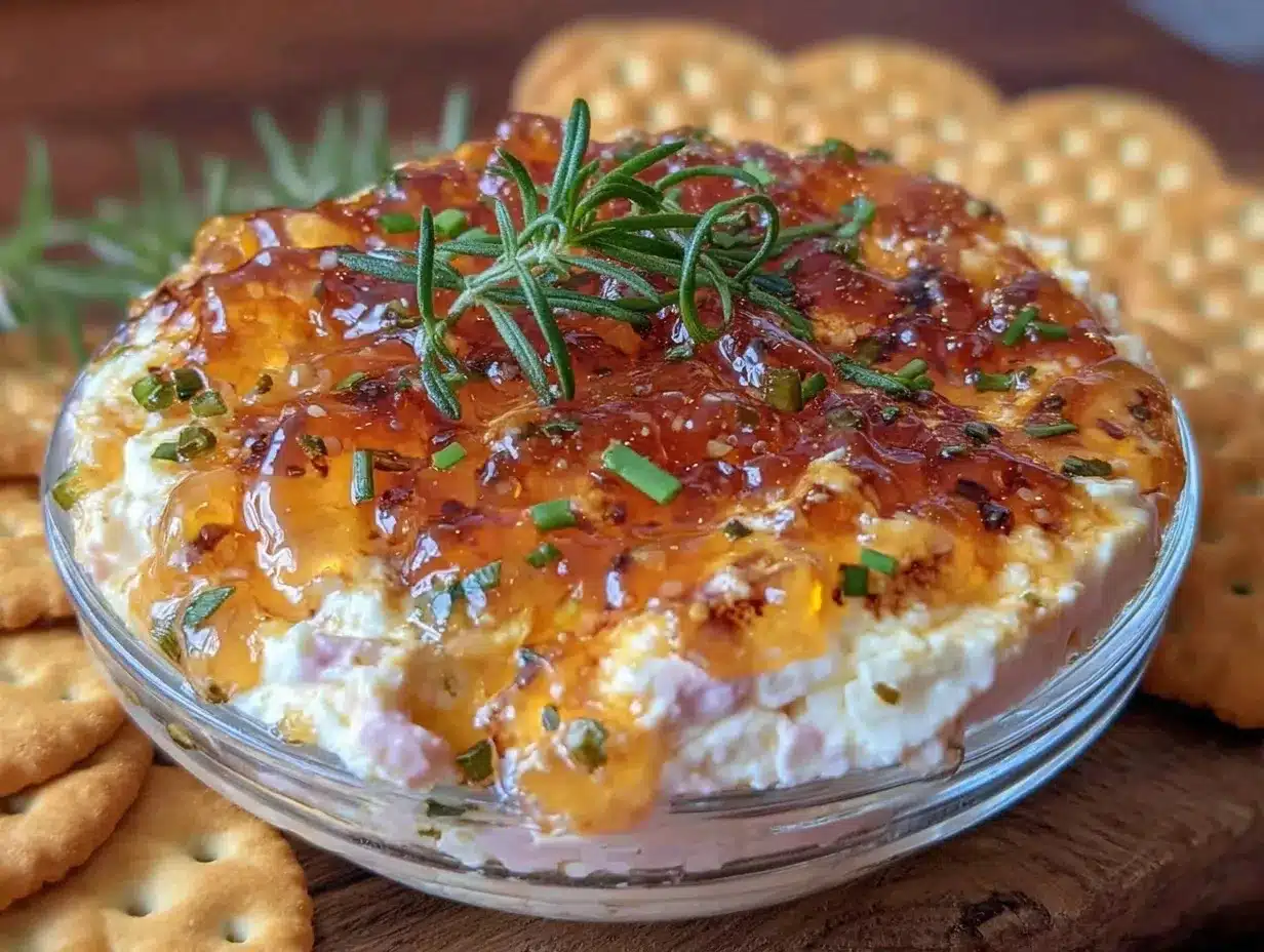 pepper jelly cream cheese appetizer dip preparation steps