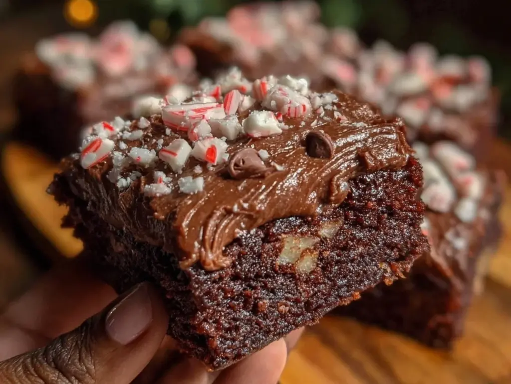 peppermint brownies - featured image