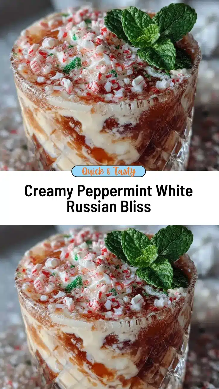 peppermint white russian cocktail recipe