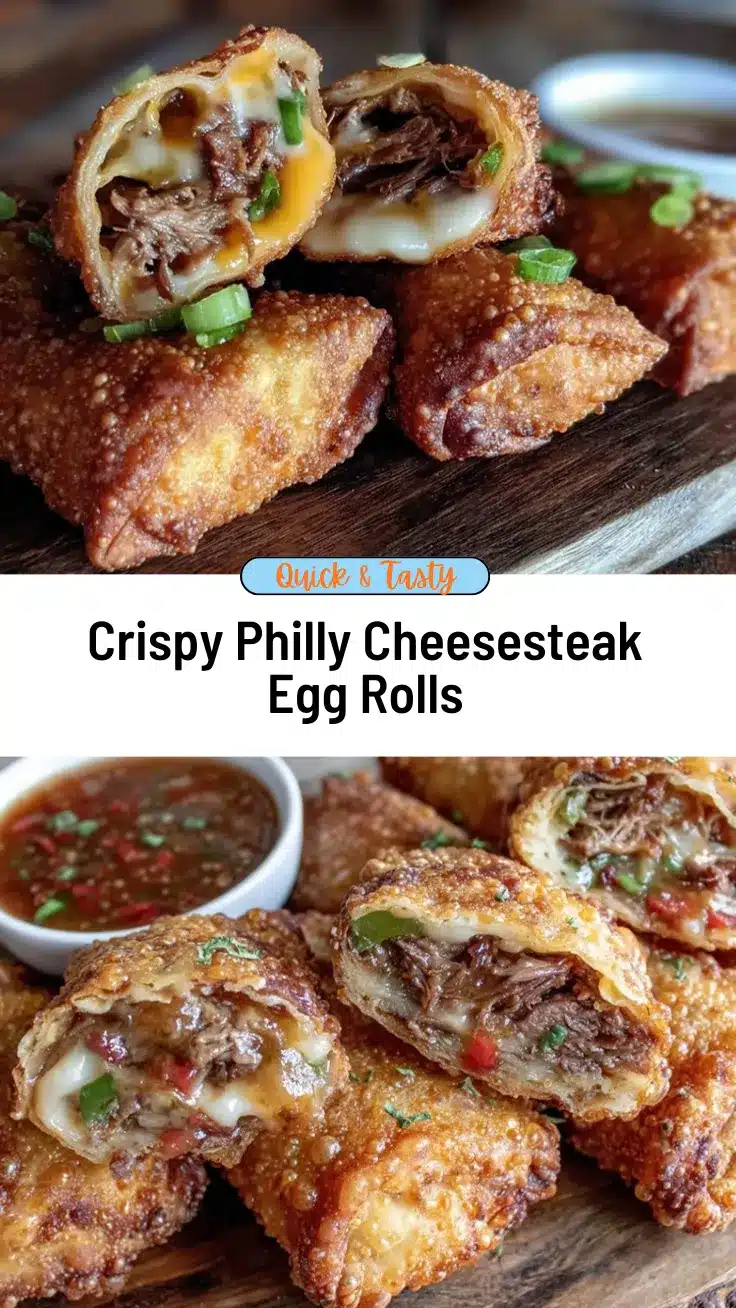Philly cheesesteak egg rolls recipe