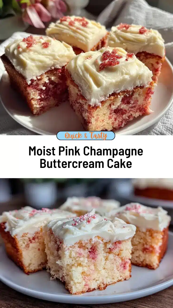 pink champagne sheet cake recipe