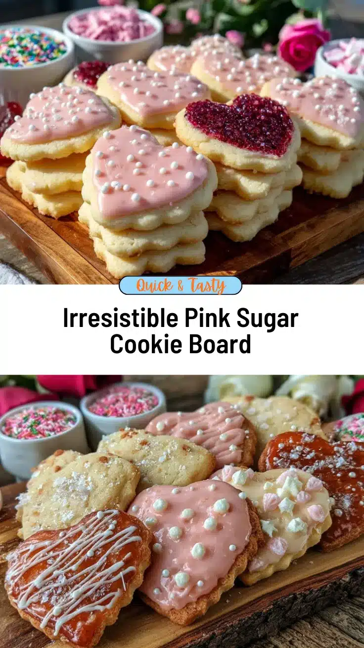 pink sugar cookie cutout board recipe