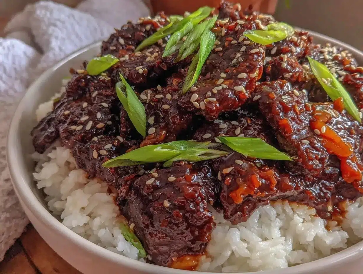 pressure cooker mongolian beef preparation steps