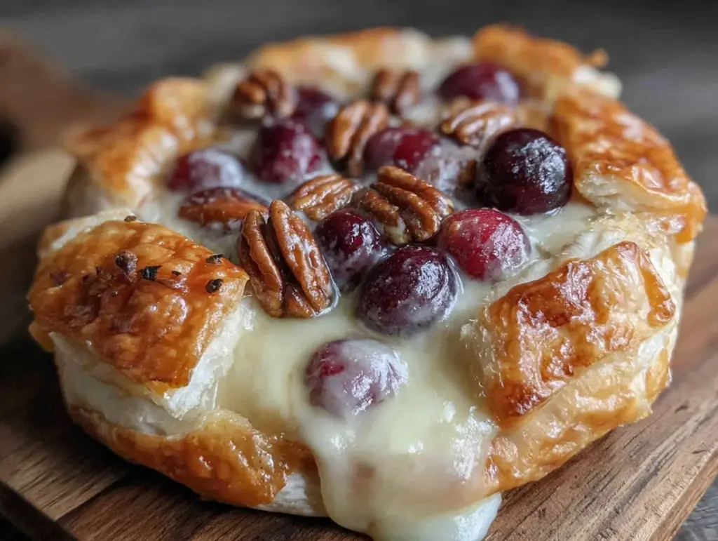 puff pastry baked brie - featured image