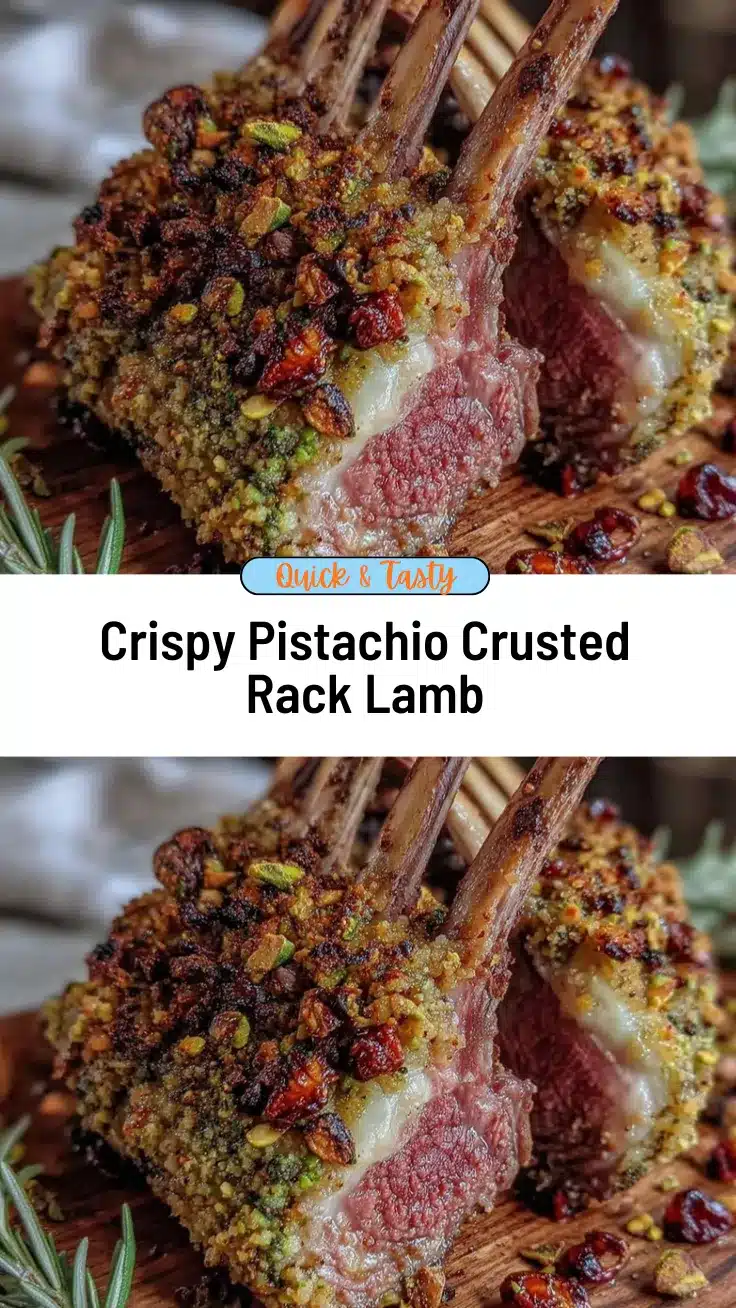 rack of lamb with pistachio crust recipe