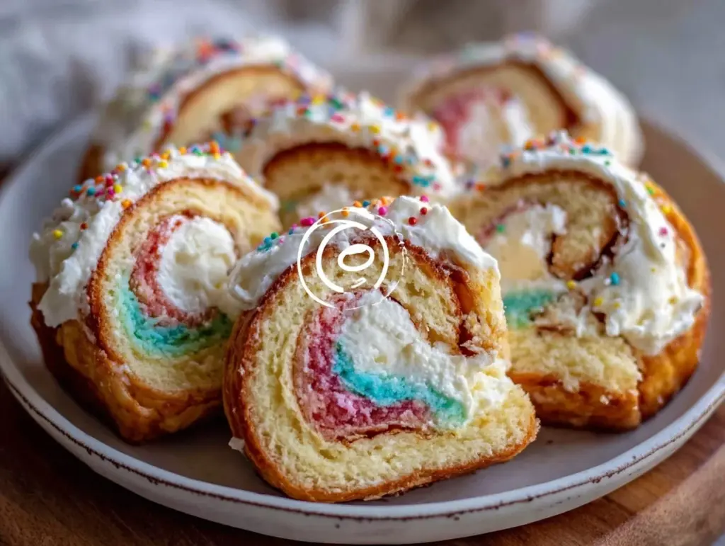 rainbow cream swirl rollups - featured image