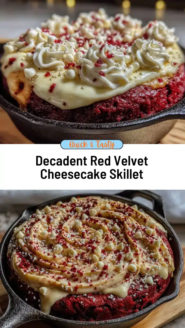 red velvet cheesecake skillet recipe
