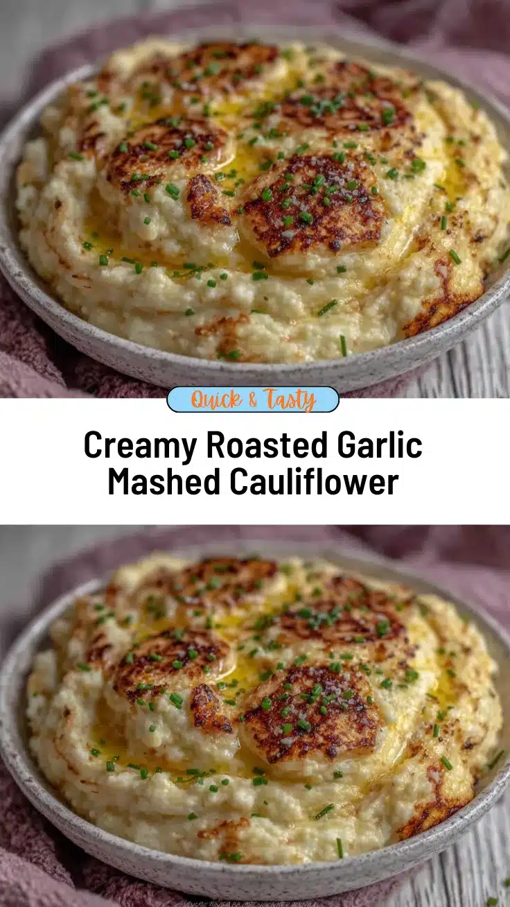 roasted garlic mashed cauliflower recipe